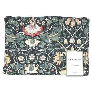 William Morris & Co Placemats Lodden 100% Cotton Fabric Dark Green 13x19” Set 4